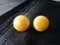 Pair - Yellow Pearl Earrings