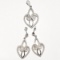 Silver Cubic Zirconia 7.45gm Set Of Pendant & Earring