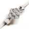 Silver Diamond 3.37gm Ring