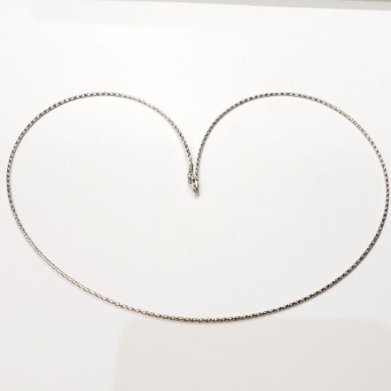 10K White Gold 18" Necklace