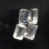4 Assorted Moonstones 2.4ct Radiant 6mm