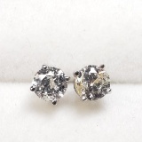 14K White Gold Diamond 0.80Ct, I1-I2, G-H Earrings