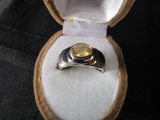 Silver Citrine Ring