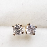 14K Yellow Gold Diamond 0.16ct Earrings