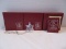 3 Gorham Crystal Christmas 1980 Snowflake Pendants Annual Collectors Series