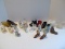 Lot - Shoe Collection & 2 Daisy Button Pattern Top Hats Fenton Cat in Slipper