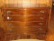 Dixie Furniture Mahogany Bow Front Bureau 4 Drawer Chest