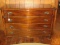 Dixie Furniture Mahogany Bow Front Bureau 4 Drawer Chest