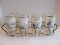 Set - 8 Glass Tumblers in Retro Handled Server Various Fish Designs 5 1/2