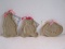 3 Brown Bag Cookie Art Cookie Molds 2 Kitty Cats & Teddy Bear