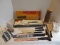 Lot - Misc. Knives Carving, Steak, Sharpener, Meat Fork/Carving Knife Set, Etc.