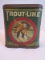 Scarce Trout-Line Burley Cut Smoking Tobacco Tin