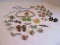 Lot - Gorgeous Costume Jewelry Multi-Color Faceted Stones, Rhinestones, Faux Pear, Etc.