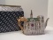 Fitz & Floyd Collectible Teapot Notre Dame w/ Gold Handle