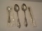 4 Piece - Hostess Set Oneida Wordsworth Pattern 18/8 Stainless Serving Pieces