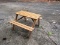 Child's Wooden Picnic Table