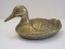 Brass Mid-Century Duck Figure Trinket Box