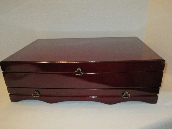 Rosewood Lacquered Silverware Chest