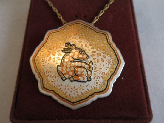 Reed & Barton Damascene Jewelry Collection 24kt Gold Electroplated Pure Silver