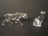 Lot - Waterford Crystal Small Cat 2 3/4
