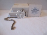 3 Gorham Crystal Christmas 1978 Snowflake Pendants Annual Collectors Series