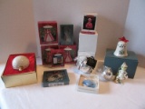 Lot - Christmas Ornaments Lenox Porcelain/Kirk Stieff Pewter Collection, Dr. Seuss Grinch