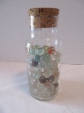 Glass Jar w/ Marbles
