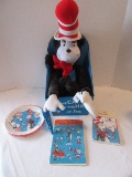 Dr. Seuss Cat in The Hat Plush Toy, Party Stickers, Invitations & Plates