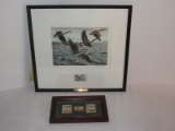 Lot - 5 Fly Fishing Lure 29¢ Stamps Framed/Matted 8 3/4