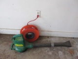 Electric Weed Eater Power Blower w/ Extension Cord & Reel