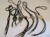 Lot - Men's Southwestern Bolo Ties Phoenix Bird, Duck in Flight, Etc.