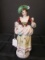 Tall 17th C Woman Fine China Décor Figure