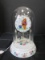 Winnie The Pooh Design Clock in glass Dome w/ Spinning Bee Pendulum