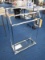 3-Tier Cloths Holder Glass Base, Metal Body