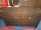 Haverty Furniture Co. Essex Chocolate 5 Drawer Dresser Block Feet, Metal Pulls