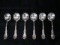 6 Soup Spoons Burgundy Pattern Sterling Reed & Barton