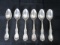 6 Spoons Burgundy Pattern Sterling Reed & Barton