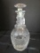 Vintage St. Louis Crystal 3 Ring Decanter Clear Hobnail Pattern Star Burst Base w/ Stopper