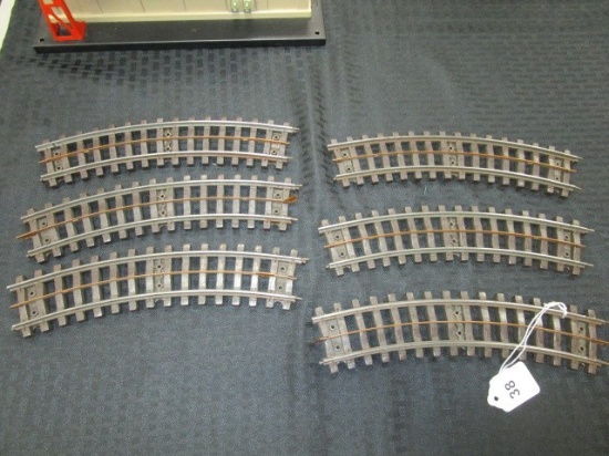 6 Curved Lionel Train Tracks 9 1/4" L