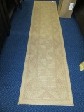 Wicker-Style Fabric Patterned Runner