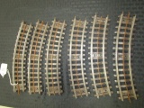 6 Curved Lionel Train Tracks 9 1/4