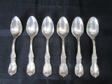 6 Spoons Burgundy Pattern Sterling Reed & Barton