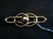 Napier Sterling Stamped Curved/Orb Design Brooch