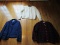 Lot - Liz Claiborne Black/Blue Jacket, Venesha High Quality Angora White Jacket