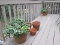 Lot - Pair Round Cut/Groove Band Planters & 3 Planter Pots Various Sizes