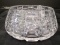 Crystal Lead Glass Cut Pattern, Star Burst Base Dish