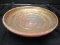 Hand Made Bowl Swirl Pattern Chinese Stamp on Base, Gilted/Brown Pattern