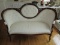 Rococo Revival-Style Sofa 3-Part Back, Molded Groove Center Oval Flanked