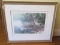 Lake/Forest Scene Litho Print Artist Signed N. Engle Aus Limited 701/950 Edition