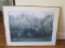 Women Under Blossom Tree Picture Print in Brassplate Frame/Matt